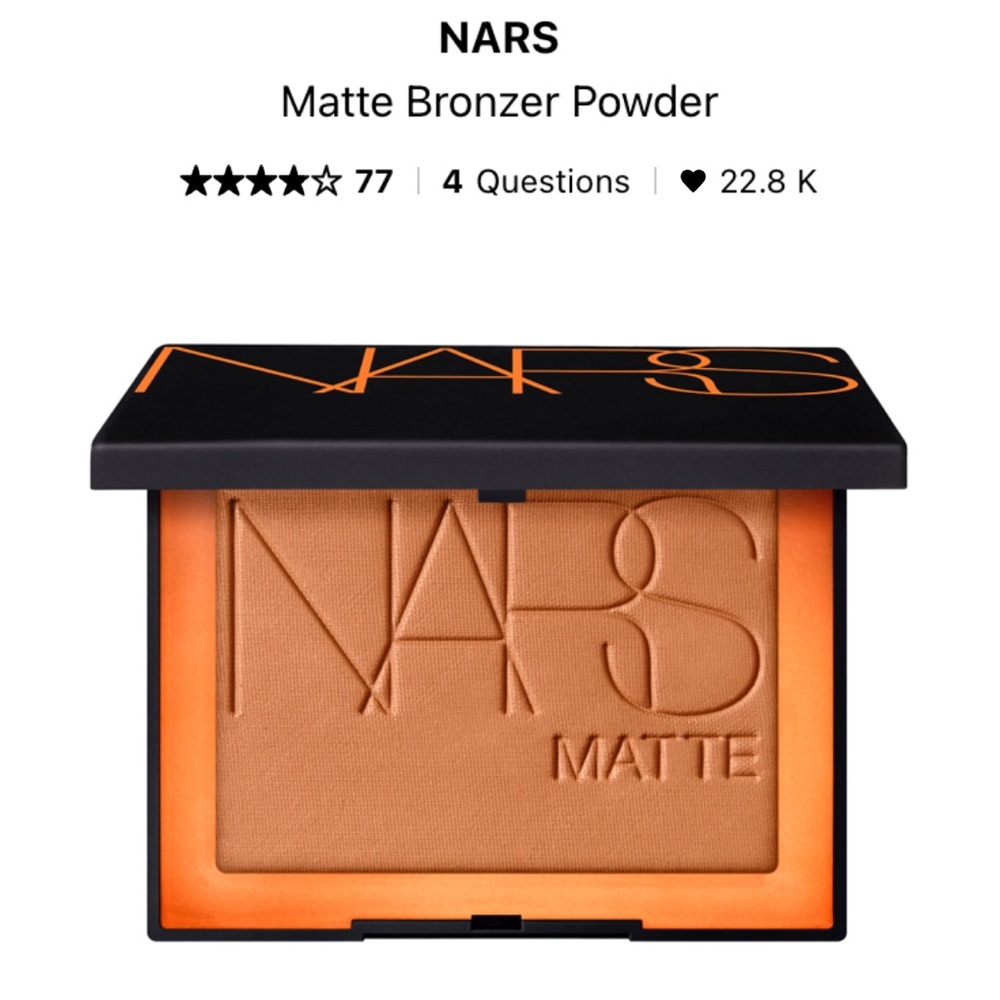 NWT NARS Matte Bronzer Powder in “Laguna”!